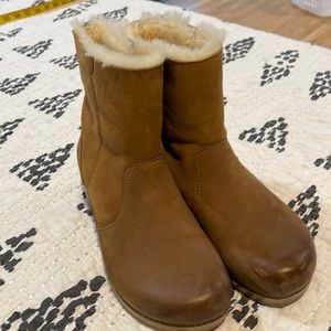 Dansko shearling lined booties